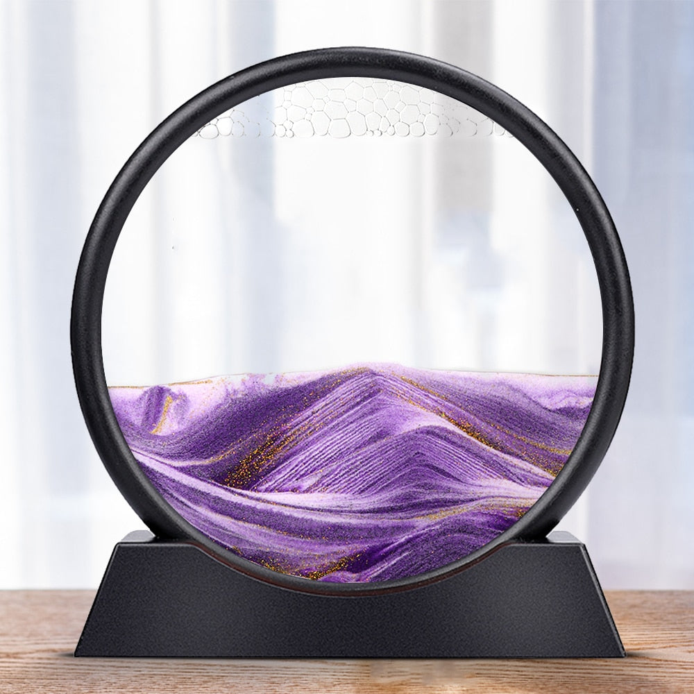 Allsidig 3D sandkunst som borddekorasjon, ideell for kontor, stue eller som gave.