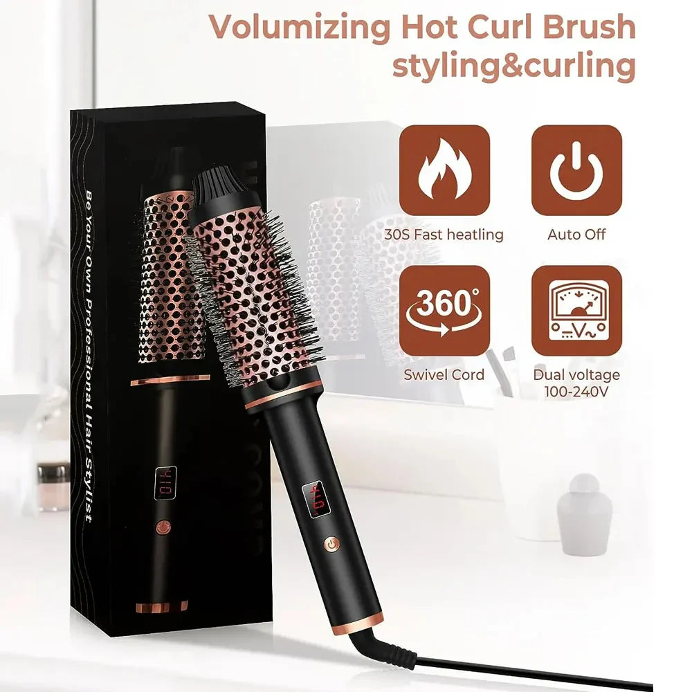"3-in-1 Ionen-Haarglätter & Lockenstab, anti-verbrühungs-design, multifunktional, für glattes Haar und elegante Locken"