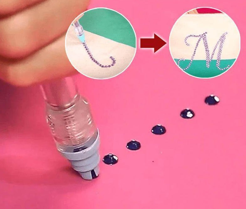 Krystallpen for 5D diamantmaling, sikrer perfekt plassering av diamanter. Kvalitets kunstrekvisita for presisjon.