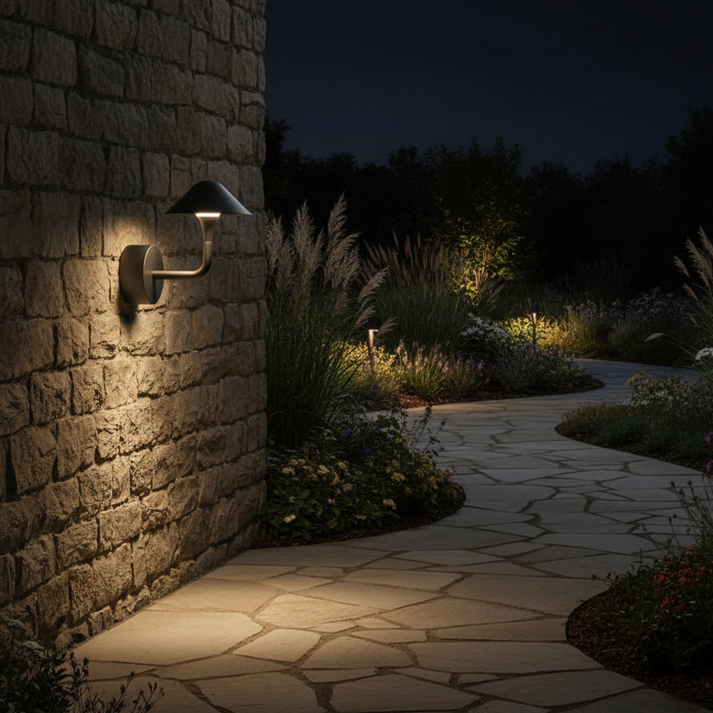 Utvendig LED Vegglampe – Moderne, Værbestandig