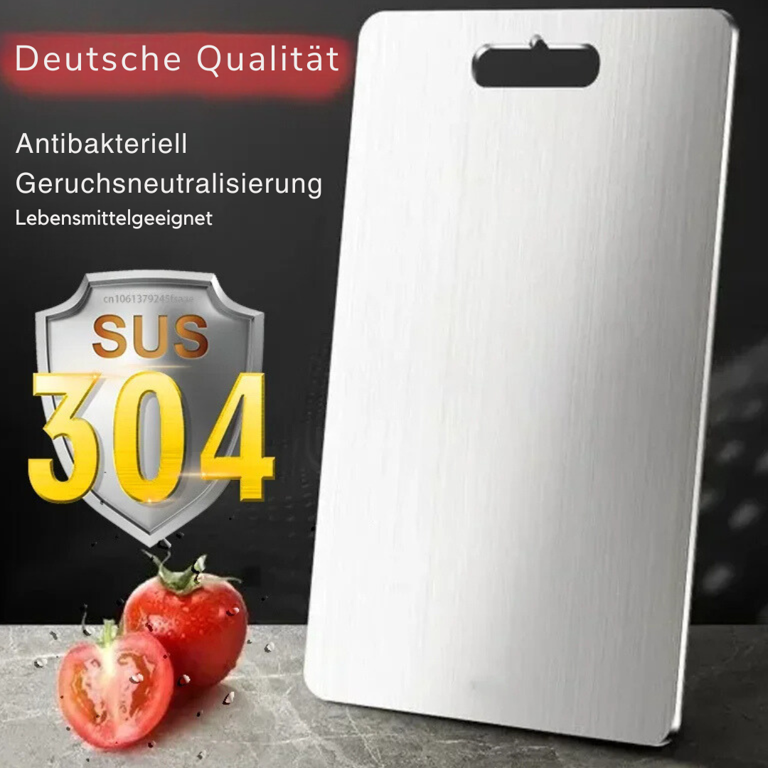 "Antibakterielles Titan Schneidebrett, geruchsfrei, modern, glatt, kratzfest, langlebig, ideal für Küchen."