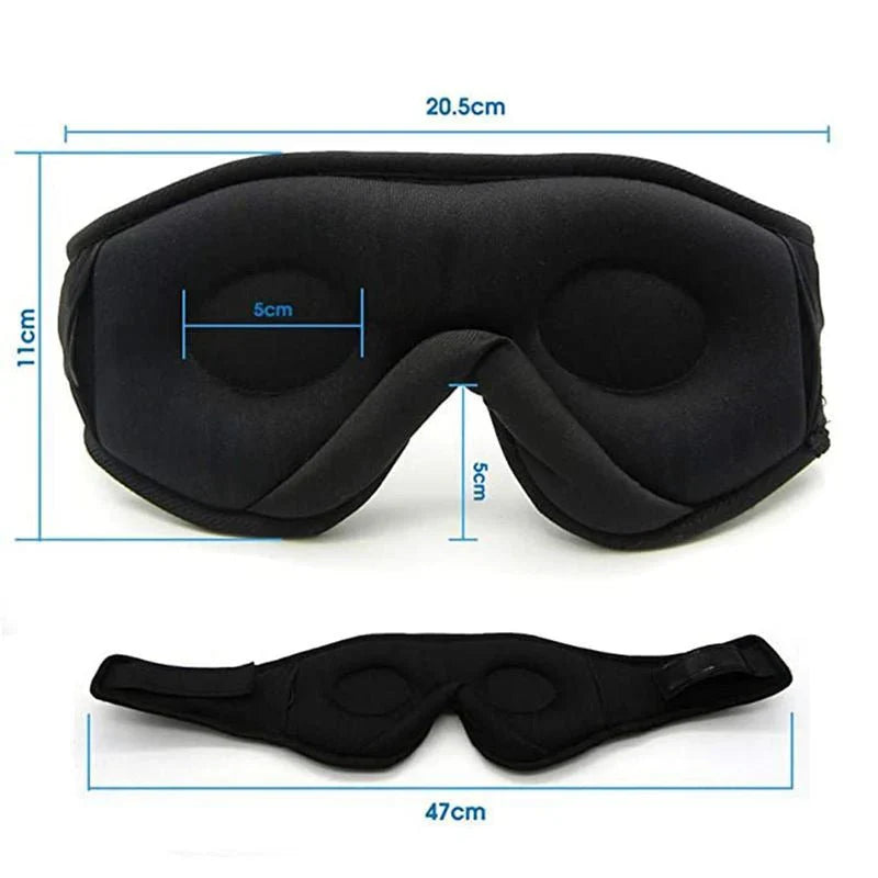 "Bluetooth Schlafmaske mit Lichtblockierung und Hi-Fi-Sound, ergonomisches Design, hautfreundlich, ideal zum Entspannen"