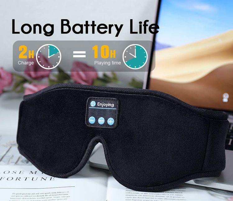 "Bluetooth Schlafmaske mit Lichtblockierung und Hi-Fi-Sound, ergonomisches Design, hautfreundlich, ideal zum Entspannen"