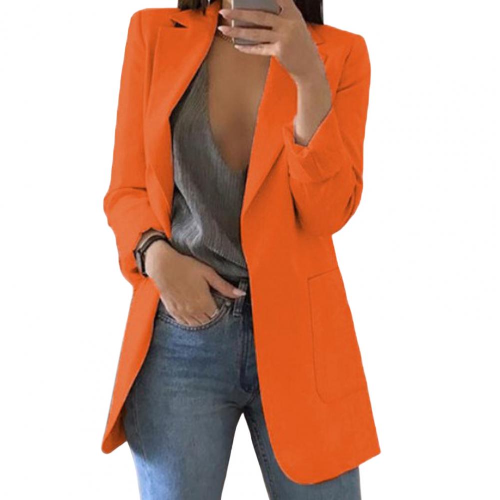 "Damen Blazer strukturiert, eleganter Schnitt, Vorderansicht. Ideal für Büro, hochwertige Materialien, vielseitige Farboption