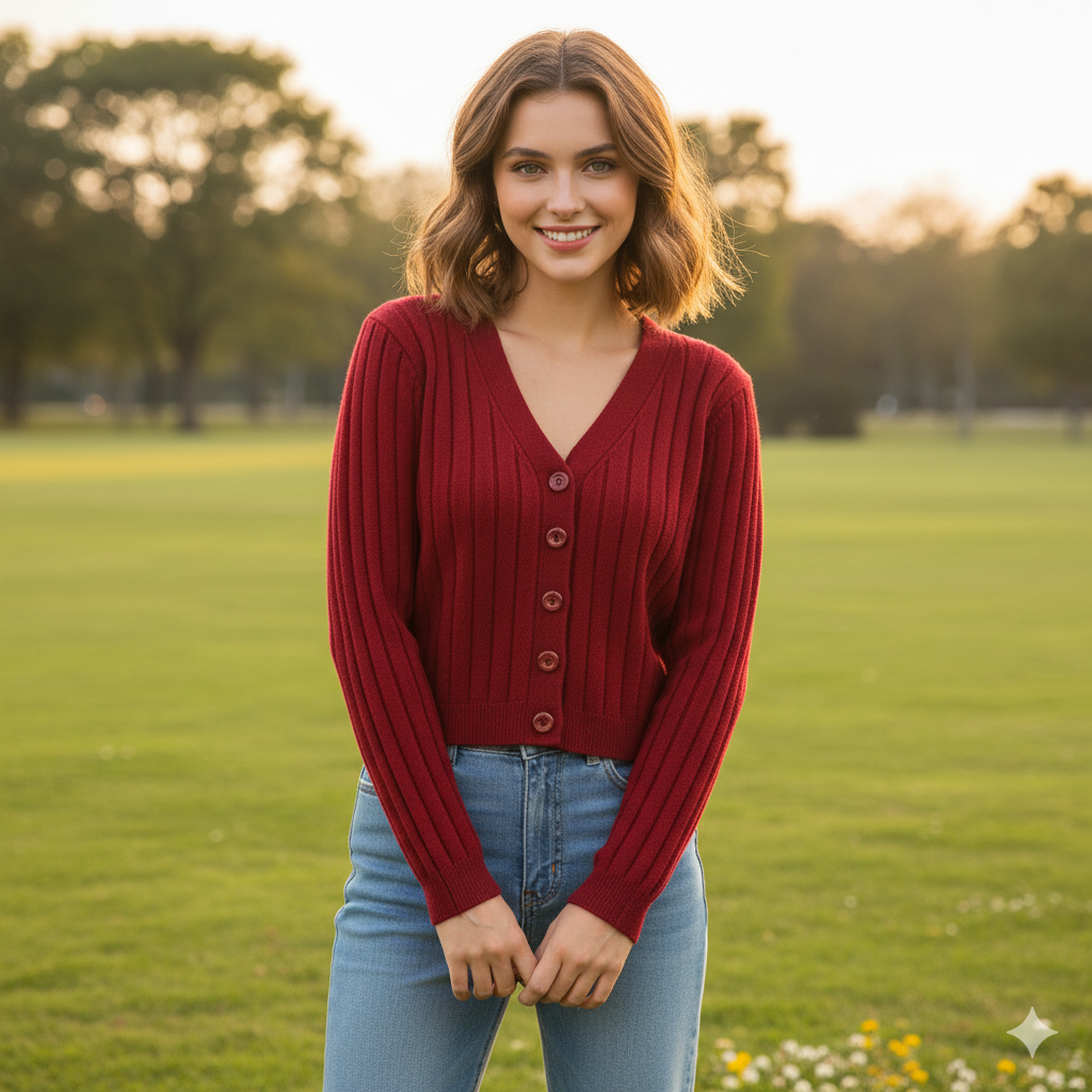 "Damen Kabelstrickpullover mit V-Ausschnitt, elegantes Design, kabelgestrickte Struktur, vielseitig und komfortabel."