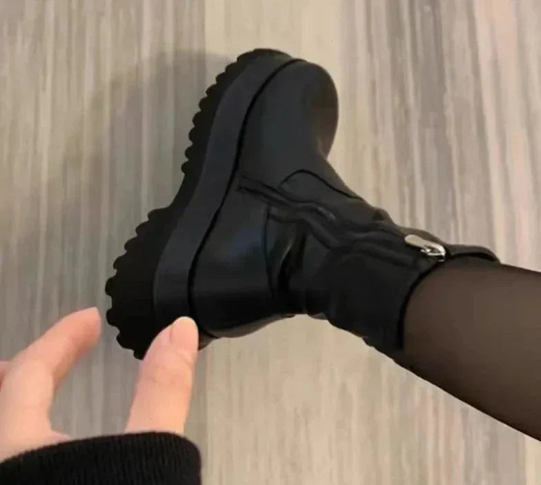 Elegante Chelsea-vinterstøvler med platå for kvinner