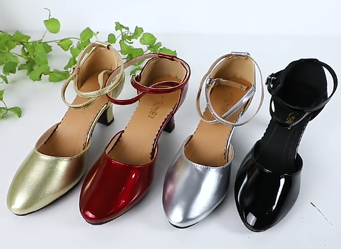 Detalj av dansesko for kvinner