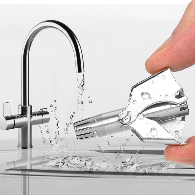 "Edelstahl-Nasenhaarschneider, silber, ergonomisch, für sanfte, schmerzfreie Nasen- und Ohrhaarentfernung, kompakt und tragba