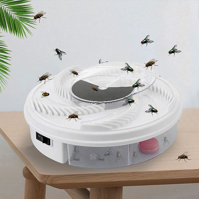 InsektoSilent fluefanger i aksjon fanger fluer