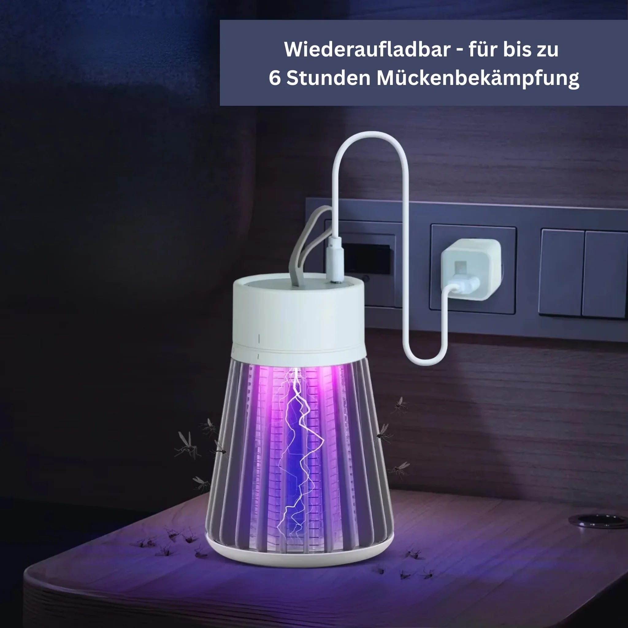 Effizientes Insektenschutzgerät, kompaktes Design, schützt vor Mücken, ideal für Innen- und Außenbereiche.