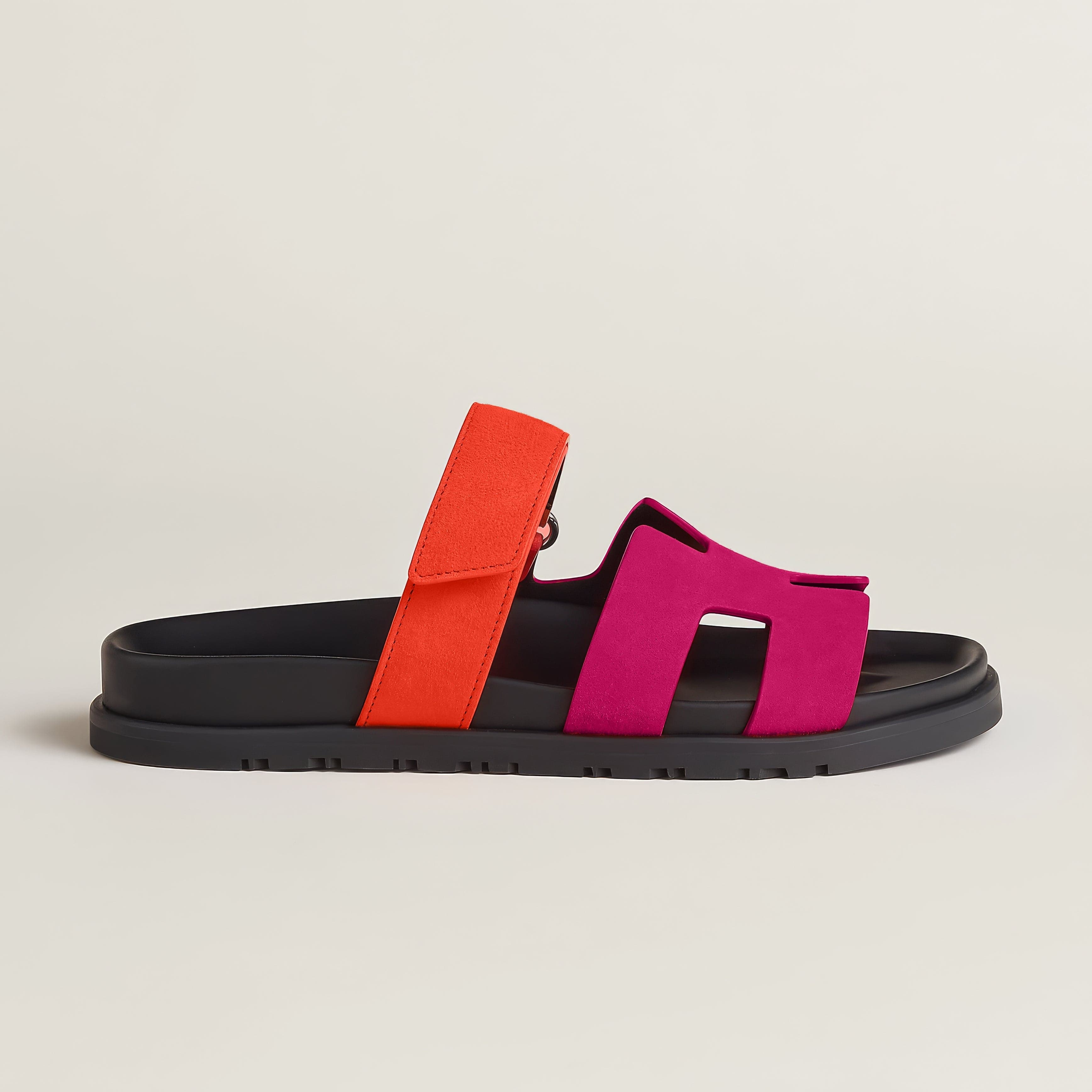 "Elegante Luxus Sandalen für Damen in Braun, Rosa, Sand, Schwarz, Weiß; weiches PU-Innenmaterial, Gummisohle."