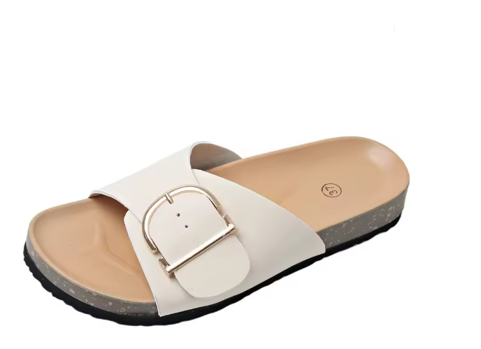 "Elegante orthopädische Sandalen für Damen mit verstellbarem Riemen und PU-Oberfläche in stylishen Farben."