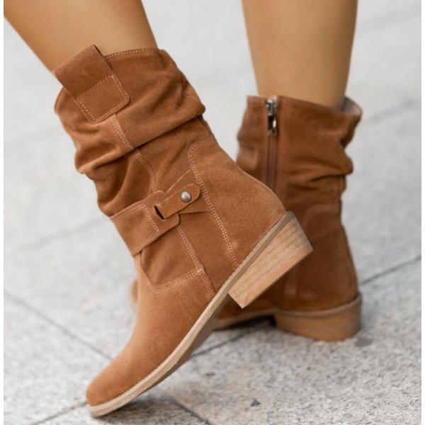 "Elegante orthopädische Stiefelette, beige, mit bequemem Einstieg, vielseitig für Stadt oder Büro, Damenmode, Komfor"