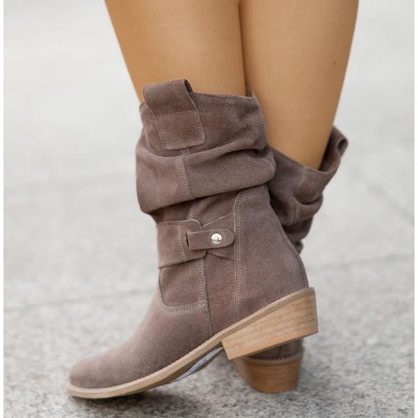 "Elegante orthopädische Stiefelette, beige, mit bequemem Einstieg, vielseitig für Stadt oder Büro, Damenmode, Komfor"