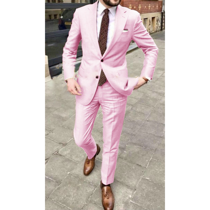 "Eleganter zweiteiliger Herrenanzug in klassischem Schnitt, ideal für Hochzeiten und formelle Anlässe, in Dunkelgrün."