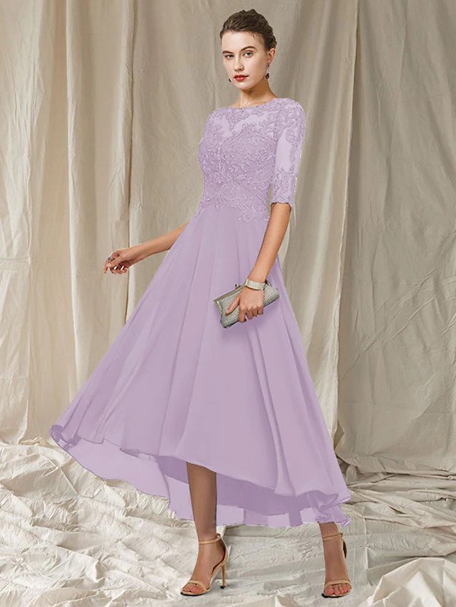 "Elegantes Abendkleid mit Spitzenoberteil, knöchellang, in verschiedenen Farben für festliche Anlässe und Hochzeiten."
