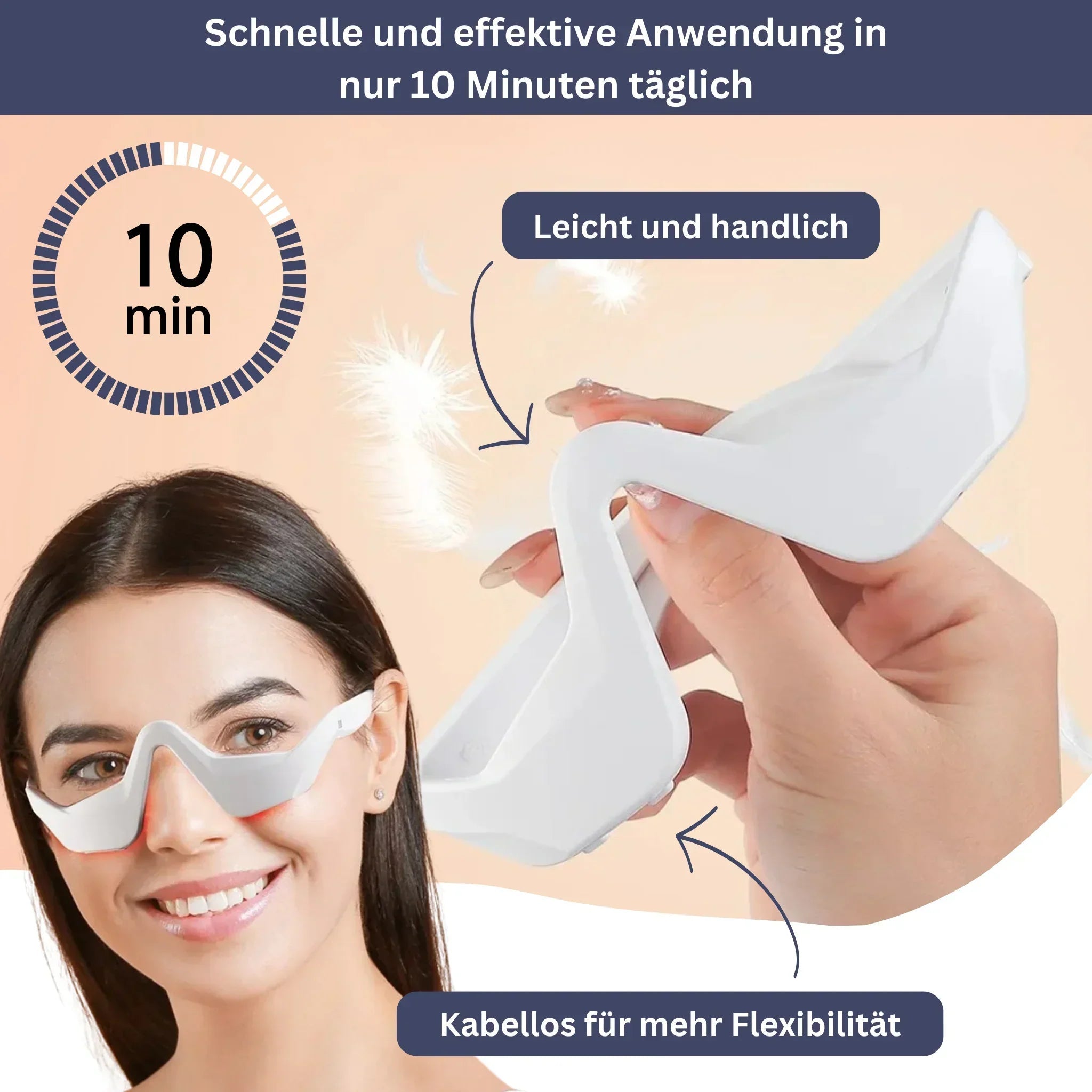 "Erfrischende Augenpflege-Creme in eleganter Tube, ideal zum Reduzieren von Augenringen und Fältchen, für strahlende Augen."