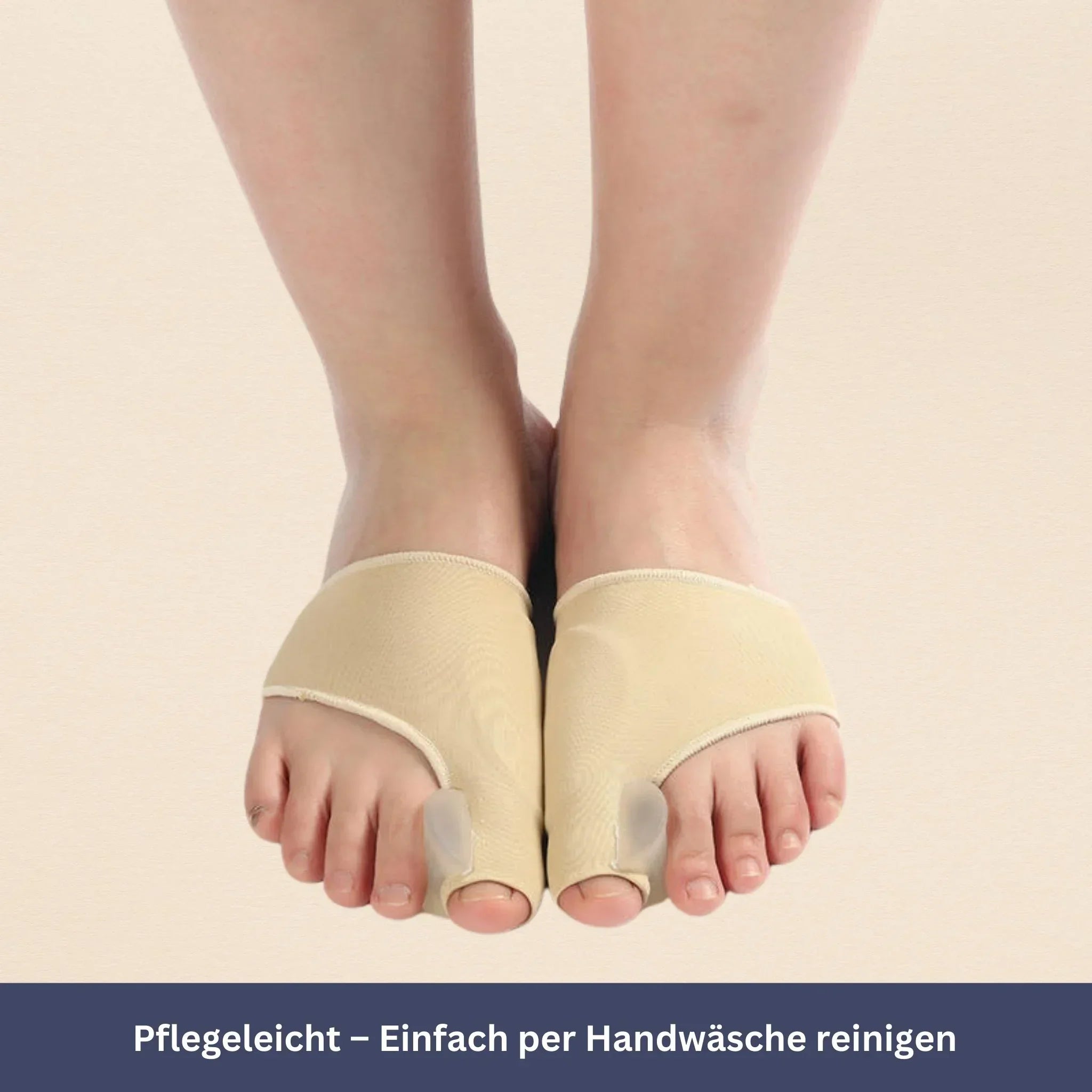 "Ergonomische HalluxFit Bandage für Hallux-Valgus, graues Accessoire, bietet Halt und Bewegungsfreiheit"
