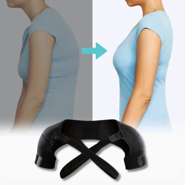 "Ergonomischer Haltungskorrektor, diskret, mit verstellbaren Riemen, unter Kleidung tragbar, lindert Rücken- und Schulterschm