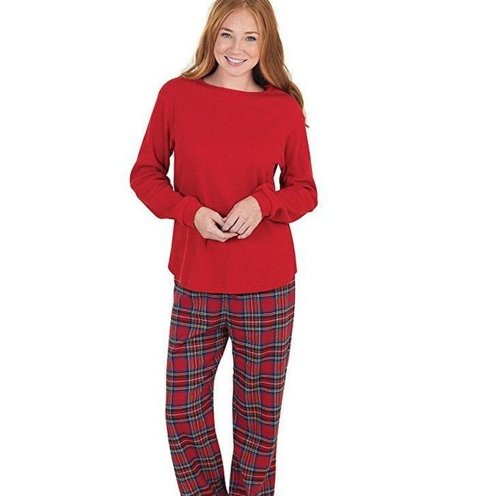 Gemütlicher Plaid-Familienpyjama für Weihnachten, klassisches Muster, weiches Material, für festliche Abende und Fotoshooting