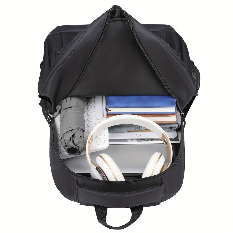 "Geräumiger Herrenrucksack mit Laptopfach, ergonomisch, vielseitig, in Blau, Grau, Grün, Schwarz für Büro und Reisen"