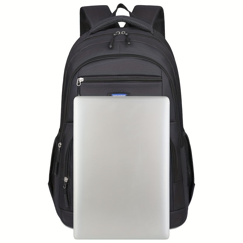 "Geräumiger Herrenrucksack mit Laptopfach, ergonomisch, vielseitig, in Blau, Grau, Grün, Schwarz für Büro und Reisen"
