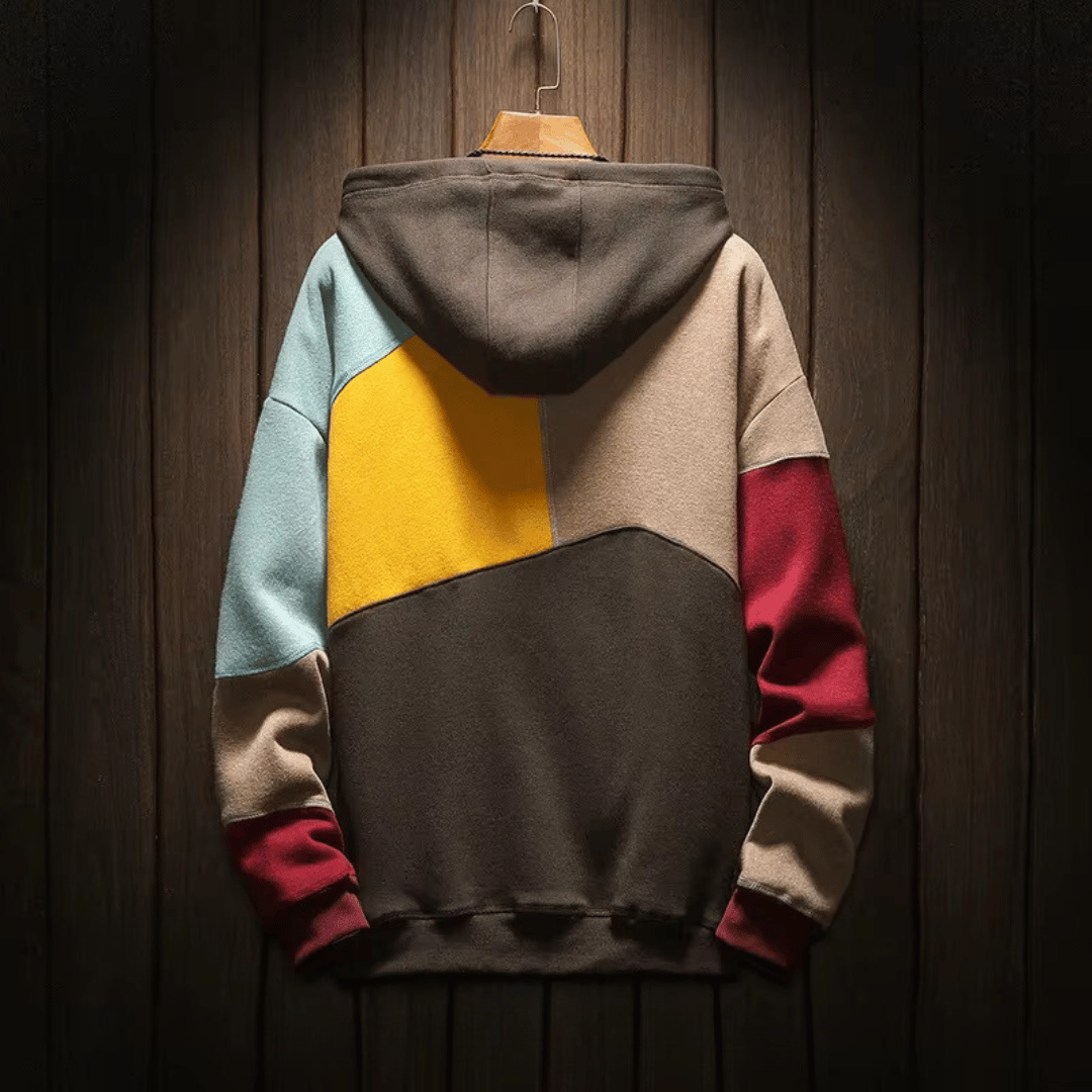 "Herren Hoodie mit Kapuze, Känguru-Tasche, langer Ärmel; lässig, stylisch, ideal für Alltag und kältere Tage."