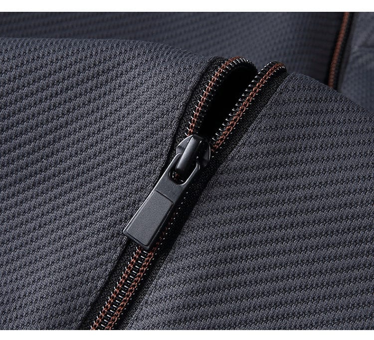 "Herren Loungeanzug Schwarz, bequem, elegant, sportliches Design, flexibles Material, ideal für Alltag und Fitnessstudio"