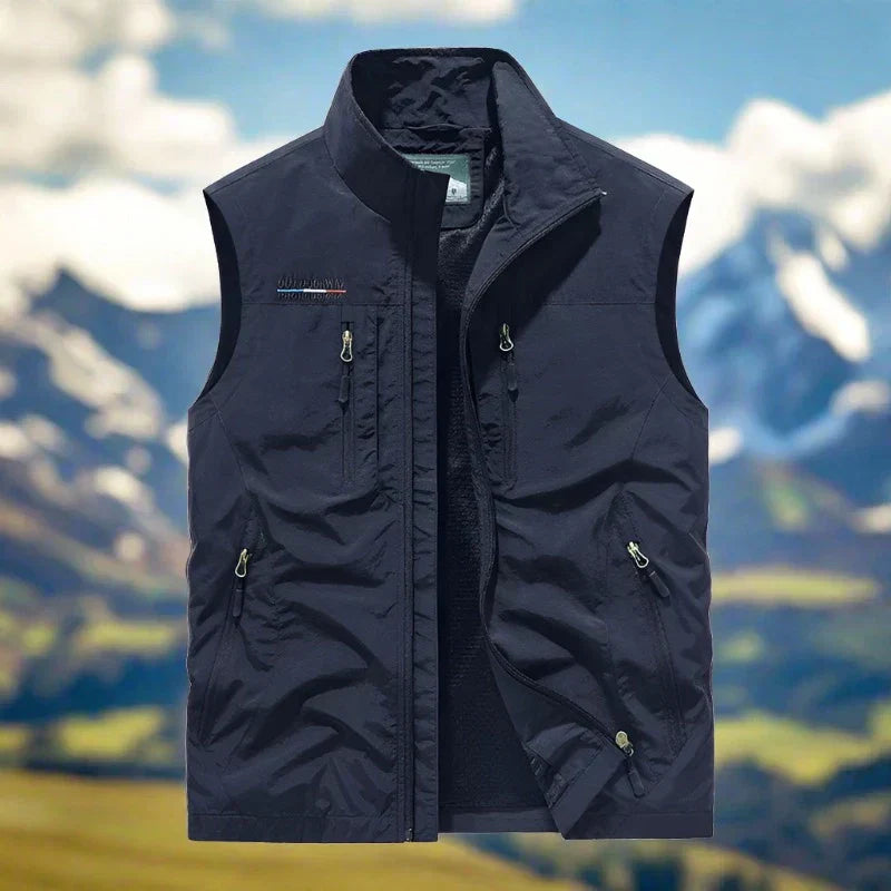 "Herren Outdoor Weste, multifunktional, in verschiedenen Farben, lässig und komfortabel für Abenteuer und Freizeit."