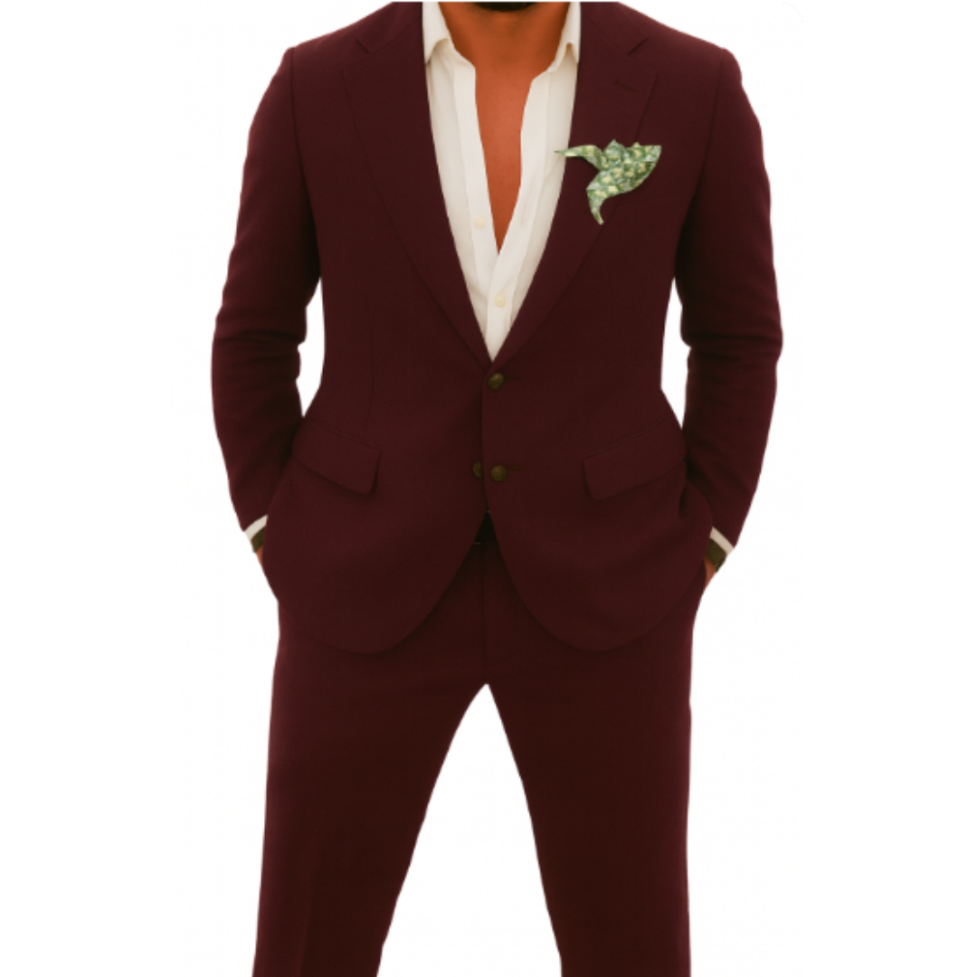 Herren Sommeranzug, 2-teilig, leicht, stilvoll, ideal für Hochzeiten, atmungsaktiv, klassisch-moderne Silhouette.