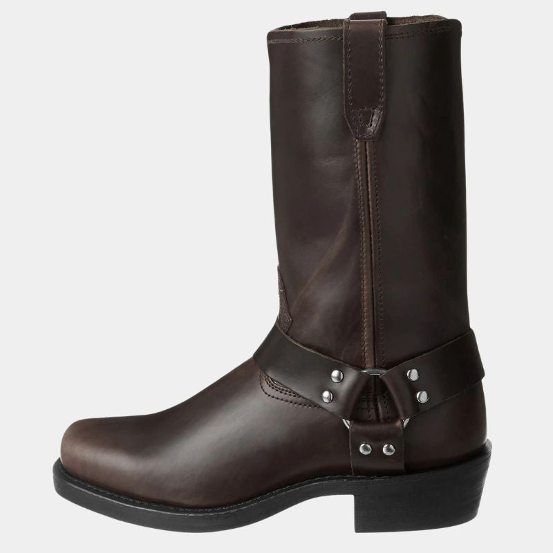 Hochwertige Cowboystiefel für Männer, rustikales Design, elegante Details, robuste Lederausführung, komfortable Passform.