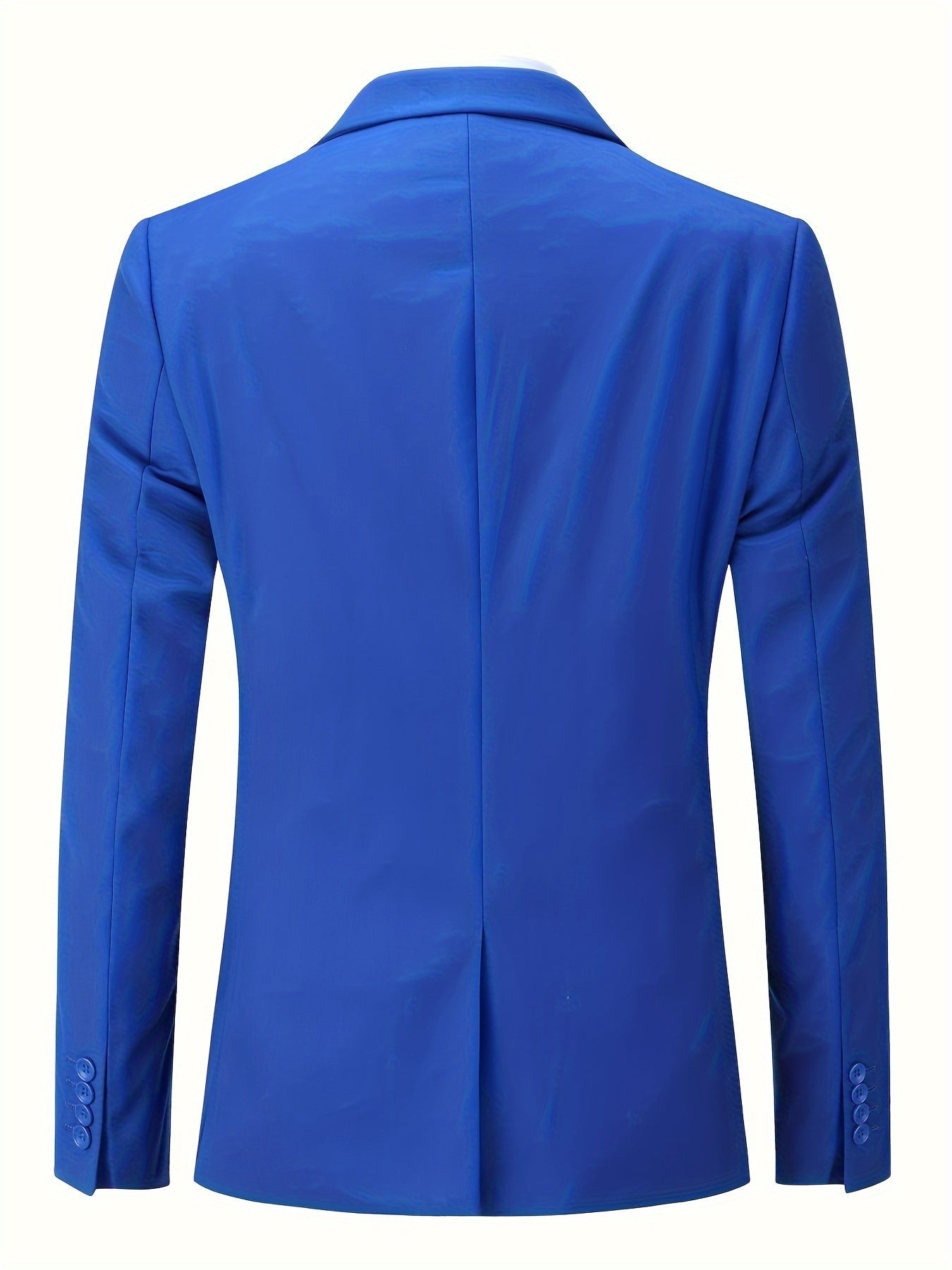"Klassisches Herren Business-Sakko in Blau mit Reverskragen; eleganter Anzug für Büroauftritt, modern und komfortabel."