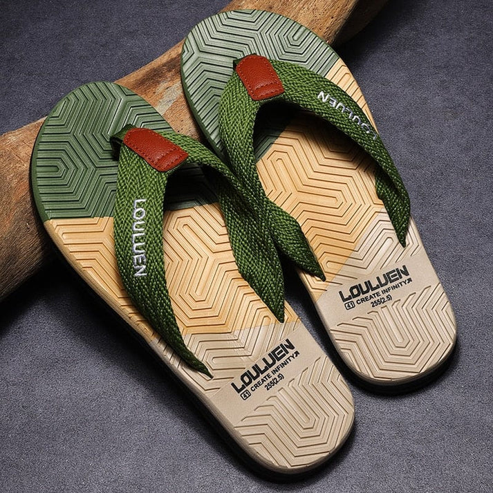 Wolff Ortho Flip Flops Strandsko Oransje BlĂĄ