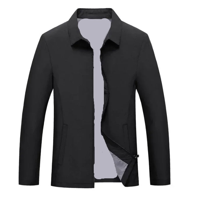 Leichte Herren Übergangsjacke in elegantem Design, vielseitig kombinierbar, ideal für Frühling und Herbst.