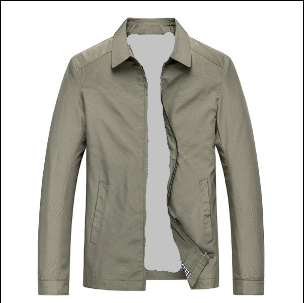 Leichte Herren Übergangsjacke in elegantem Design, vielseitig kombinierbar, ideal für Frühling und Herbst.