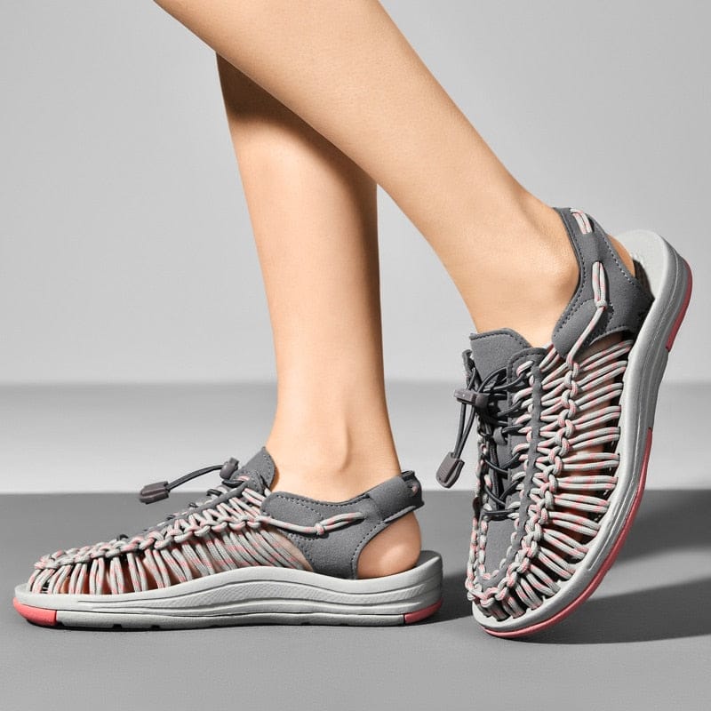 "Leichte Unisex-Sandalen mit Flechtmuster, bequem und stilvoll, ideal für Sommeraktivitäten, rutschfeste Sohle."