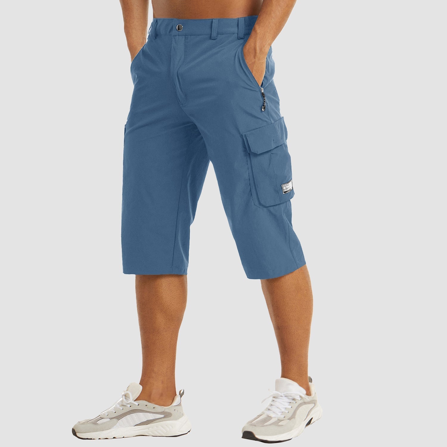 "Leinor Cargo Shorts für Herren, robust, bequem, mit Taschen; ideal für Sommer, Strand, Freizeit und Outdoor-Aktivitäten"
