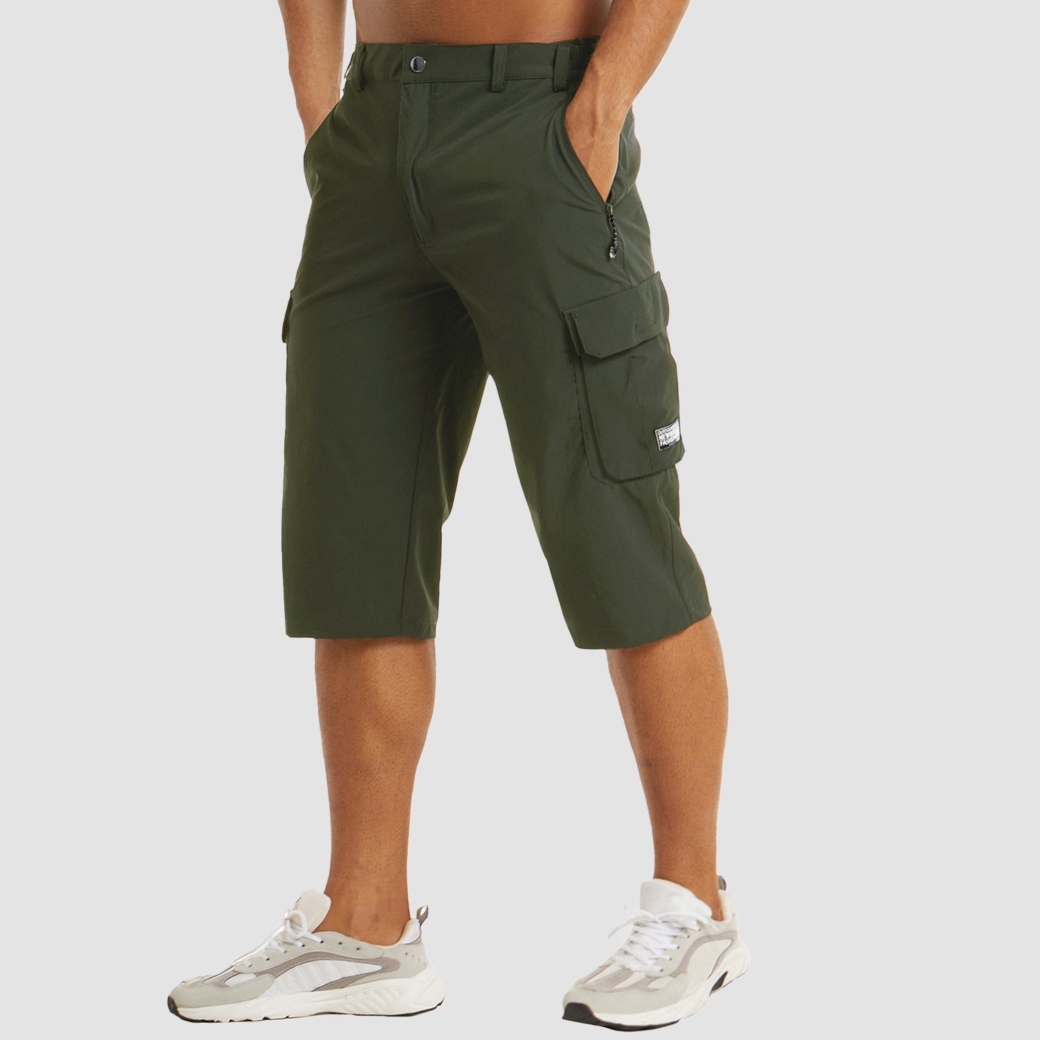 "Leinor Cargo Shorts für Herren, robust, bequem, mit Taschen; ideal für Sommer, Strand, Freizeit und Outdoor-Aktivitäten"