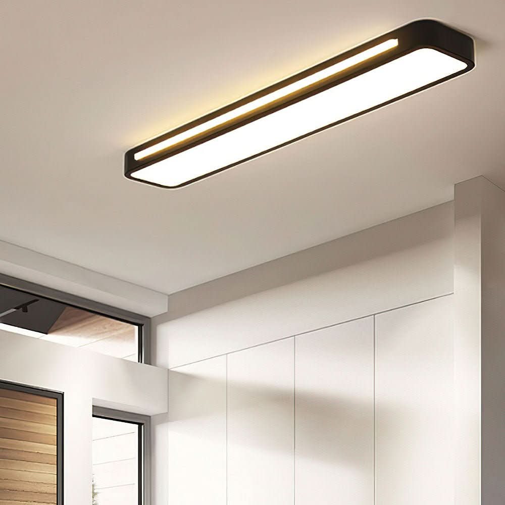 "Minimalistische LED Deckenleuchte im nordischen Stil, aus Eisen und Acryl, mit einstellbaren Lichtfarben und Größen."
