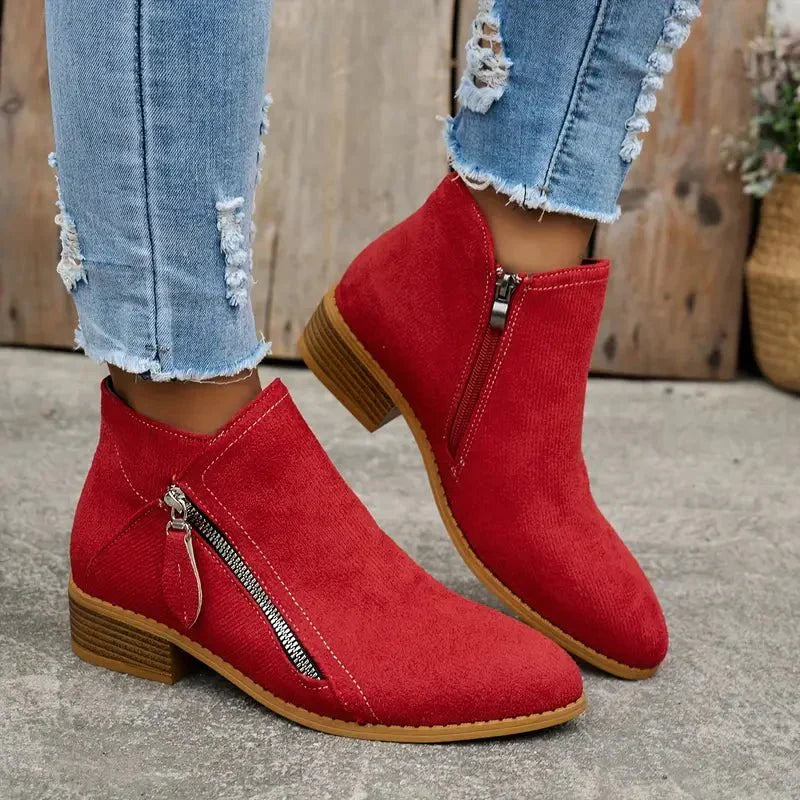 "Orthopädische Stiefelette, elegant und komfortabel, ergonomisches Design, verstellbare Schnalle, Damen, Alltagslook"