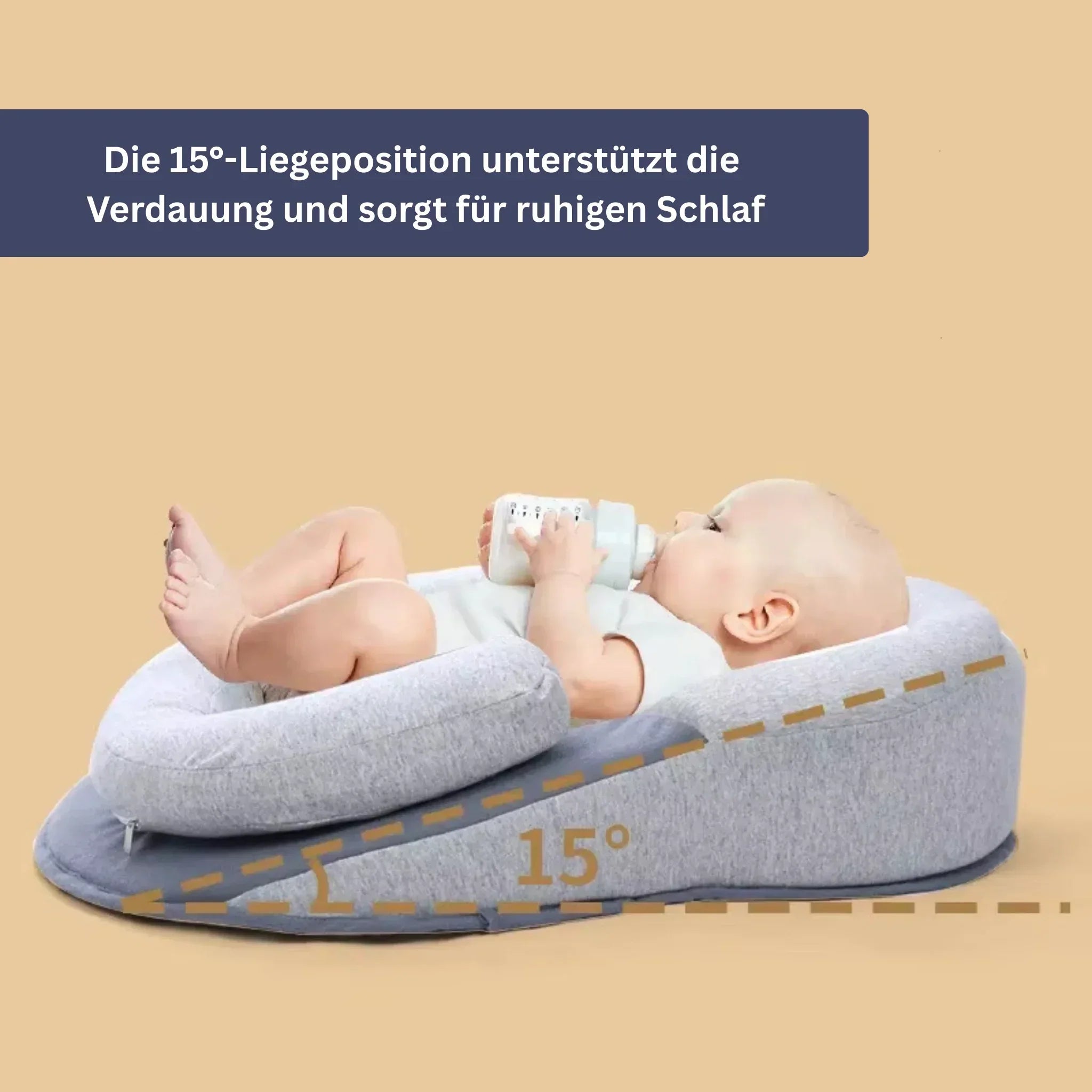 Orthopädisches Babybett mit ergonomischem Design, weicher Polsterung und robustem Gestell für sicheren und komfortablen Schla