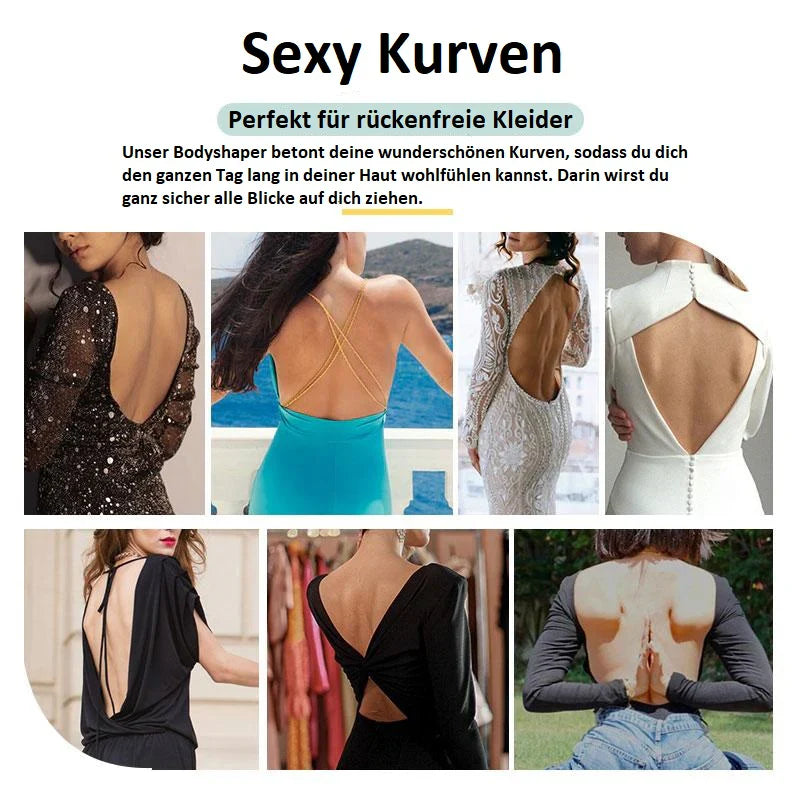 Rückenfreier Body-BH für Frauen in Beige, nahtloses Design, bietet unsichtbaren Komfort und eleganten Halt für Abendkleider.