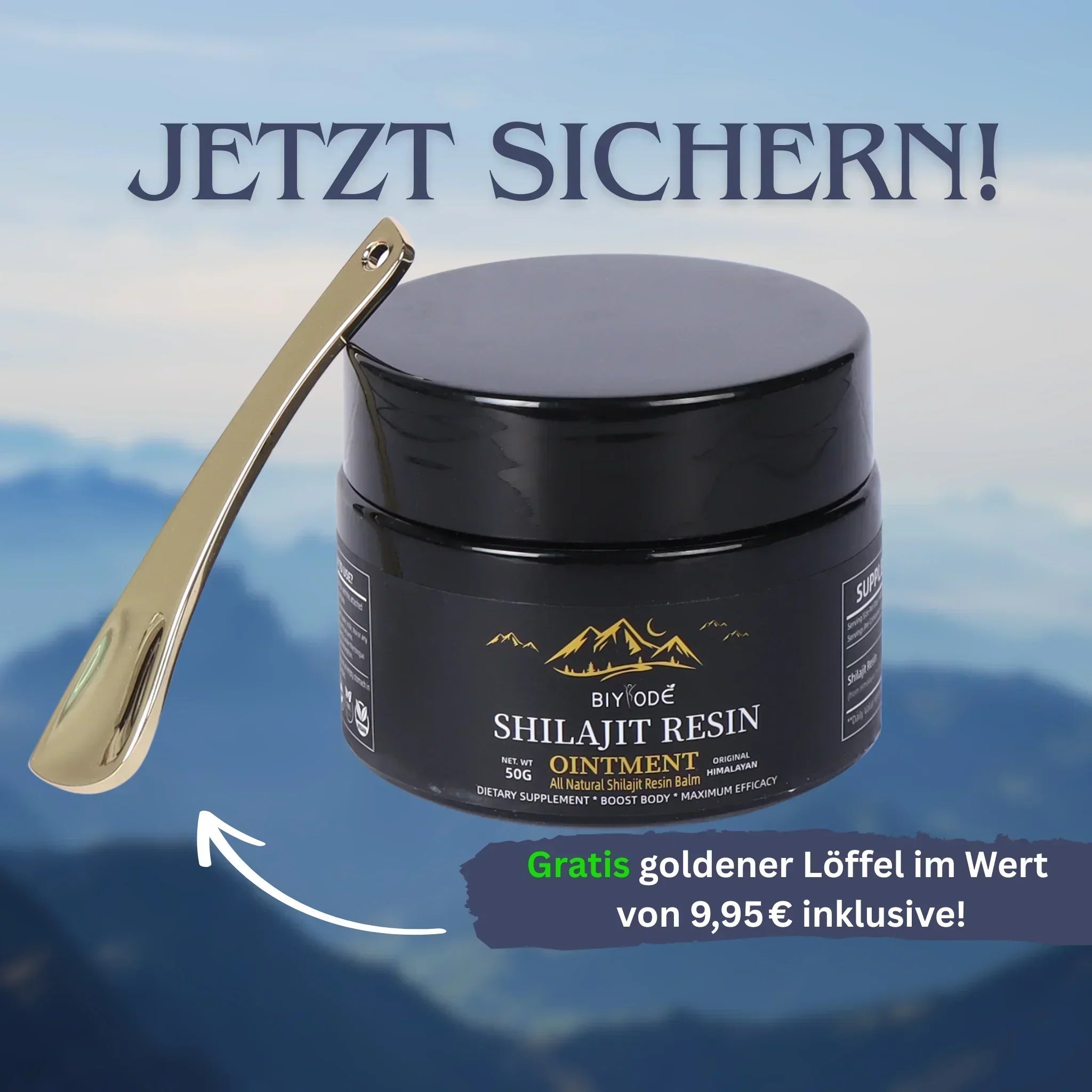 "Reines Shilajit Harz 30g, 50g, tiefschwarz, einzigartige Konsistenz, natürliche Energiequelle für Vitalität und Wohlbefinden