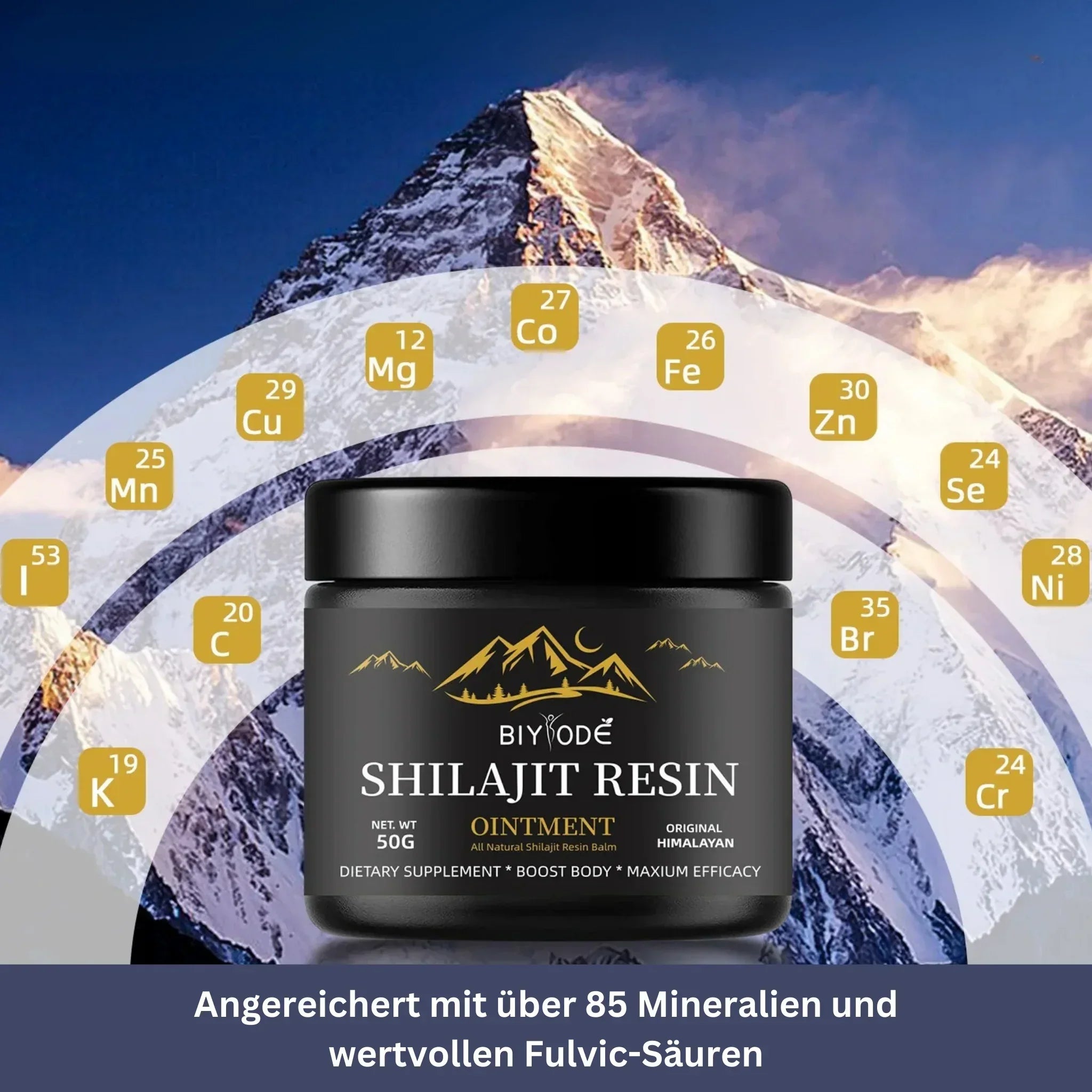 "Reines Shilajit Harz 30g, 50g, tiefschwarz, einzigartige Konsistenz, natürliche Energiequelle für Vitalität und Wohlbefinden