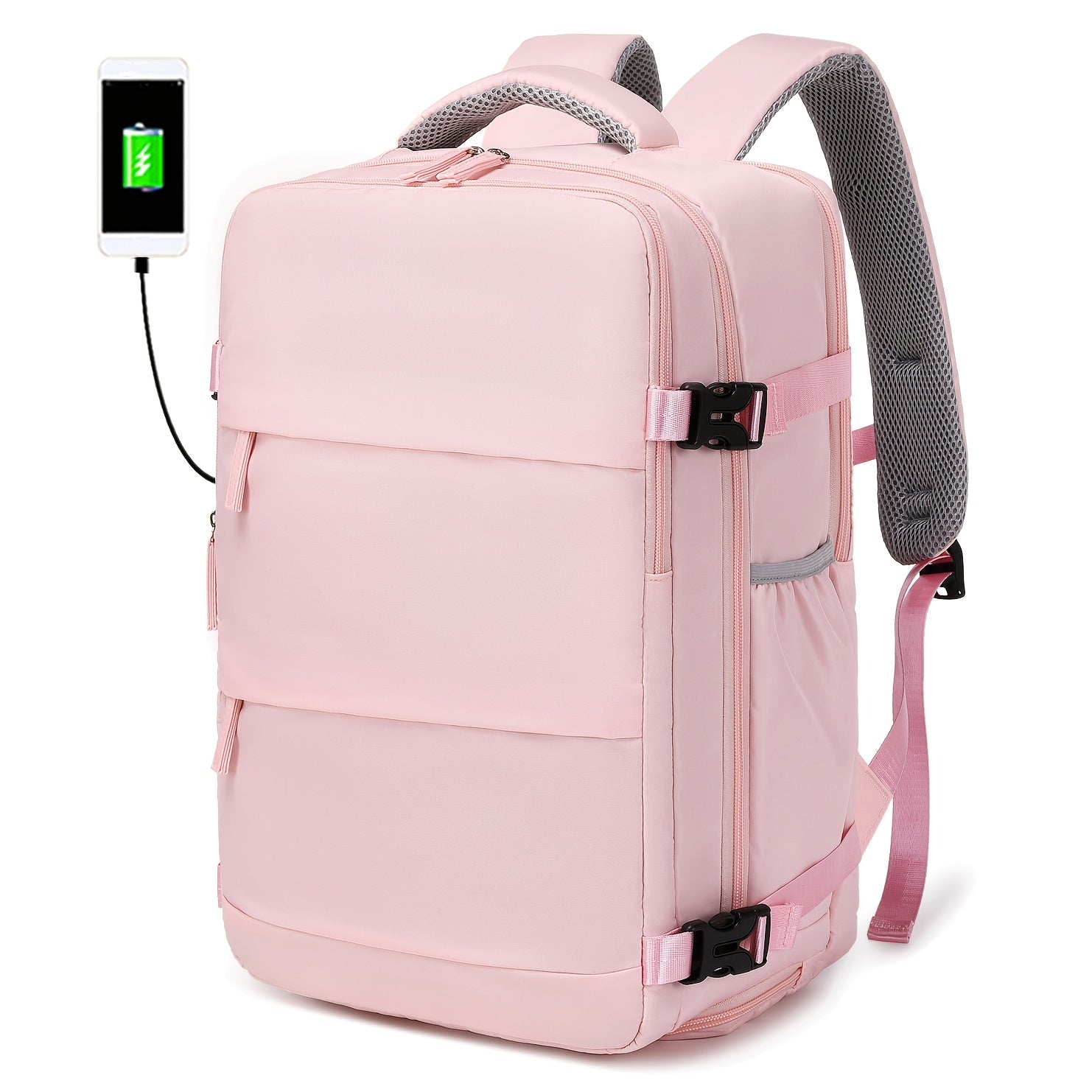 "Reiserucksack mit Schuhfach, gepolstertem Laptopfach, ergonomischen Trägern, geräumig, wasserabweisend, funktional"