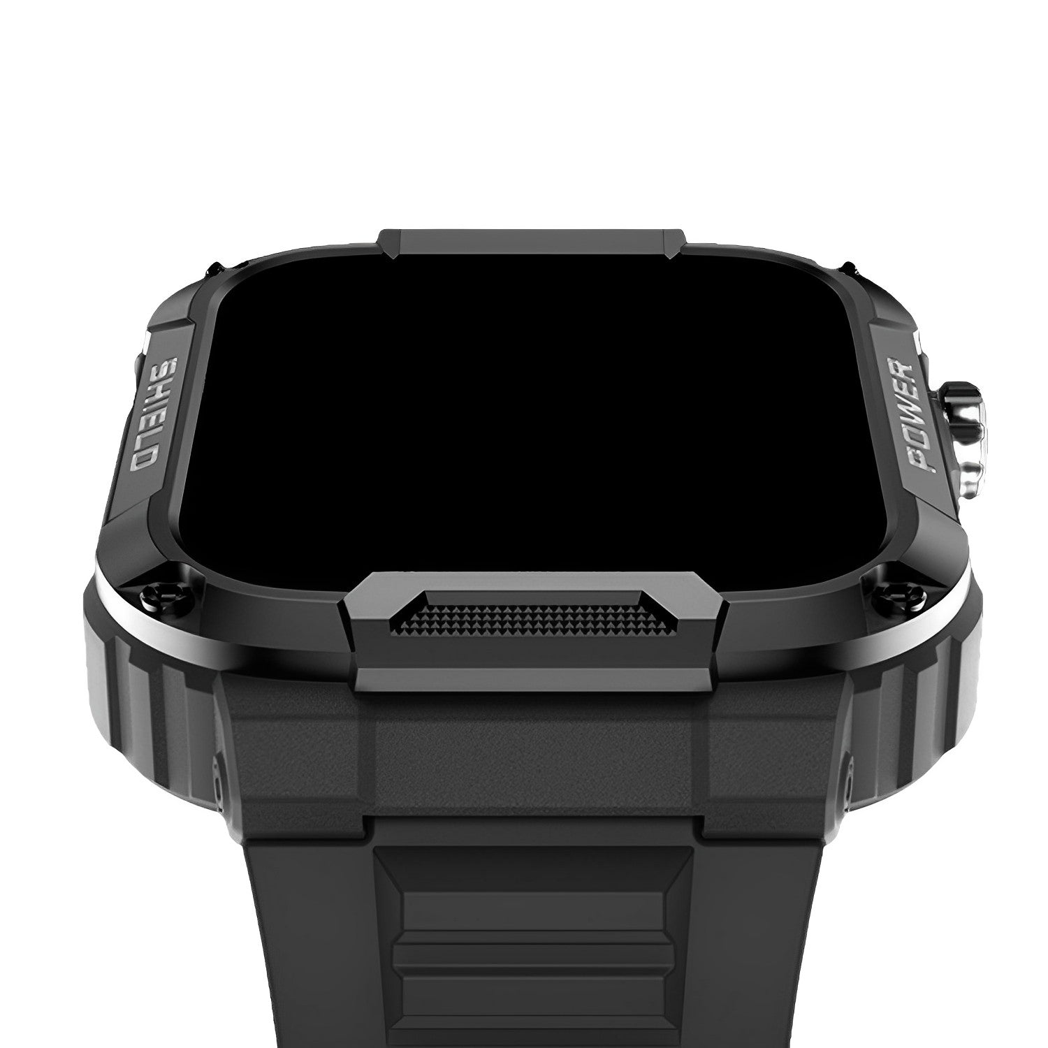 Robuste Smartwatch mit langer Akkulaufzeit in Schwarz, ideal für Sportler, bietet nahtlose Konnektivität und Fitness-Tracking