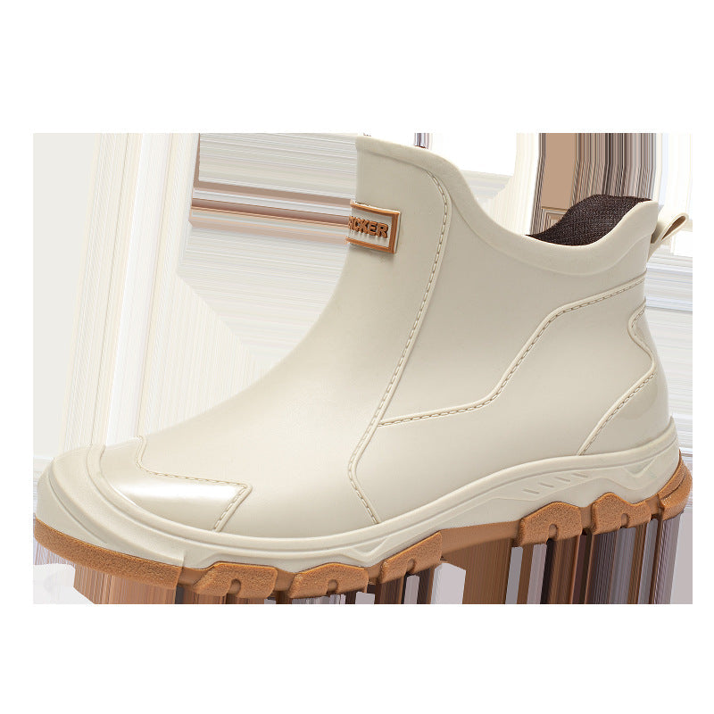 Robuste, stilvolle Herren Gummistiefel, rutschfest und flexibel, perfekt für Outdoor-Aktivitäten bei jedem Wetter.