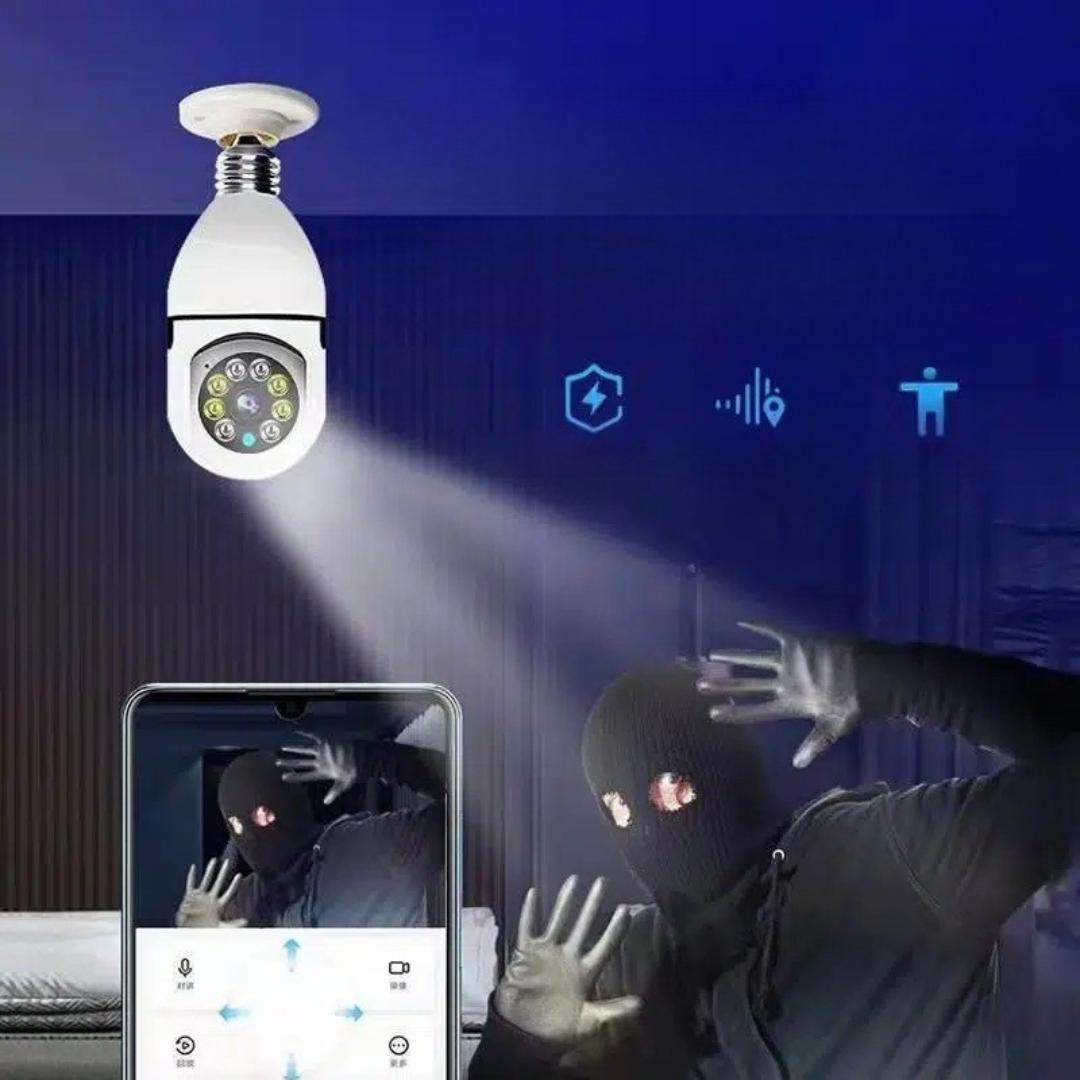 "Sicherheitskamera mit integriertem Licht, elegant und diskret, HD-Auflösung, perfekt für stilvolle Wohnraumüberwachung."