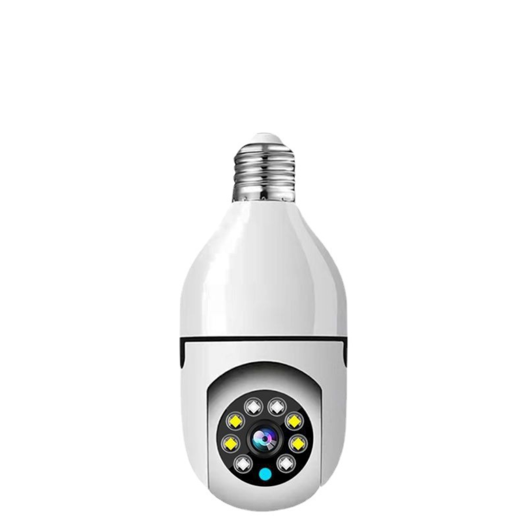 "Sicherheitskamera mit integriertem Licht, elegant und diskret, HD-Auflösung, perfekt für stilvolle Wohnraumüberwachung."