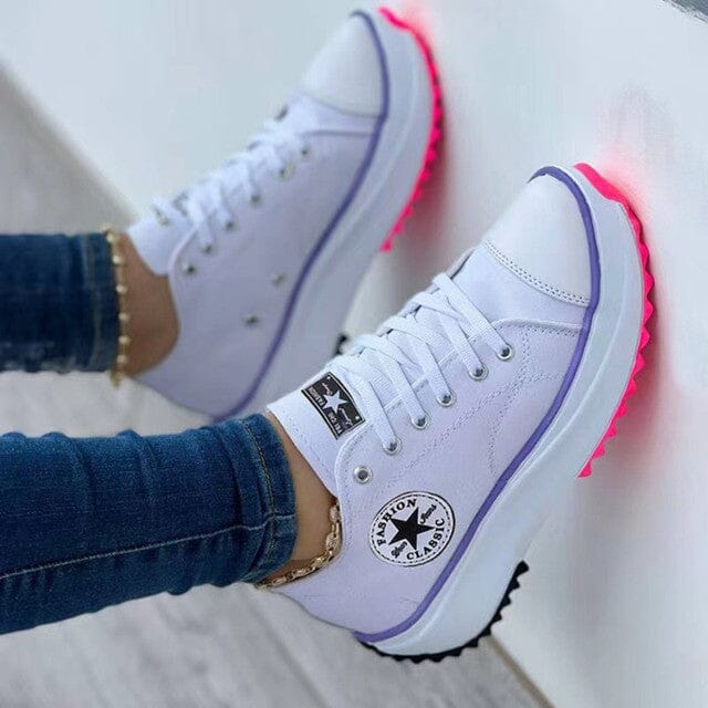 "Stilvolle orthopädische Damensneaker, ergonomisches Design in Rosa, bietet Komfort und Unterstützung für den Alltag."